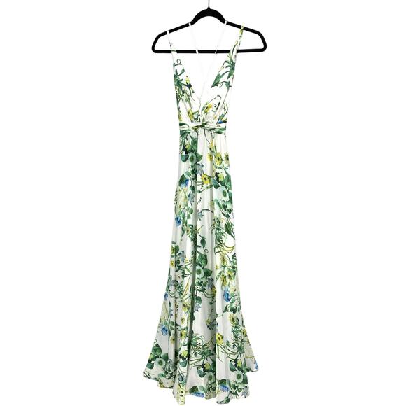 IEENA for Mac Duggal Dresses & Skirts - Ieena For Mac Duggal Gown Womens Size 4 V-Neck Floral A-Line Dress